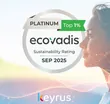 EcoVadis Platinum – Top 1% – Sustainability Rating SEP 2025 – Keyrus